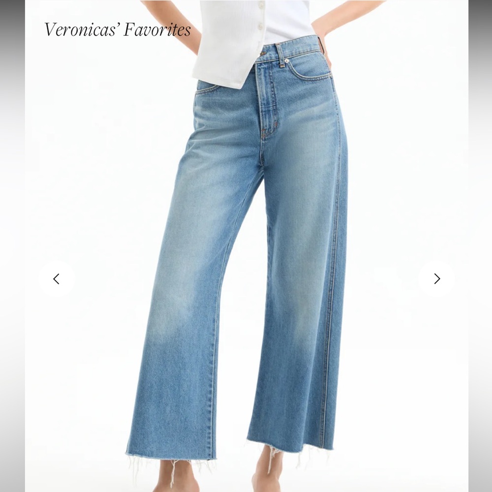 Veronica Beard Taylor Wide Leg Jeans